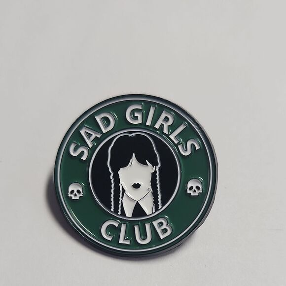 Green Sad Girls Club Enamel Pin - Picture 1 of 3